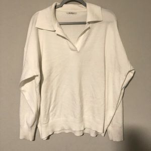 NEVER WORN White V Neck Sweater